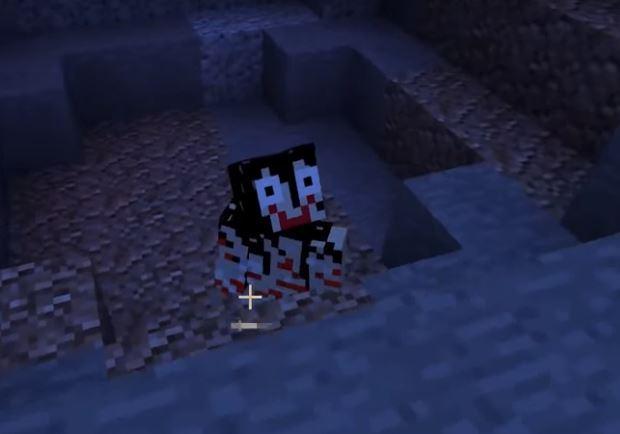  This is the moment the Momo character supposedly appears in the Minecraft game