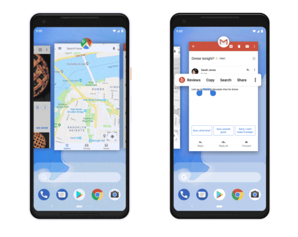  Google's new system navigation feature relies on a single home button