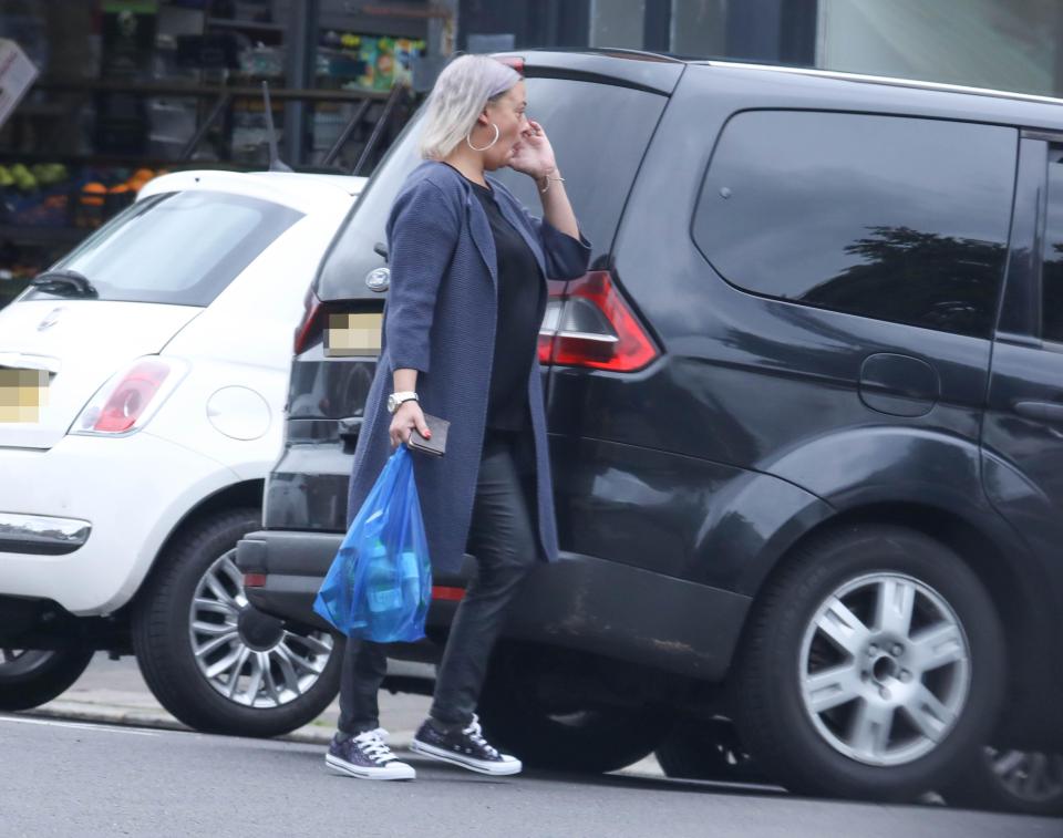  The make-up artist was pictured running errands in London during a break in her busy schedule