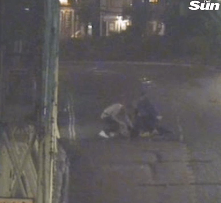  New CCTV played in court shows one man floored in a street brawl