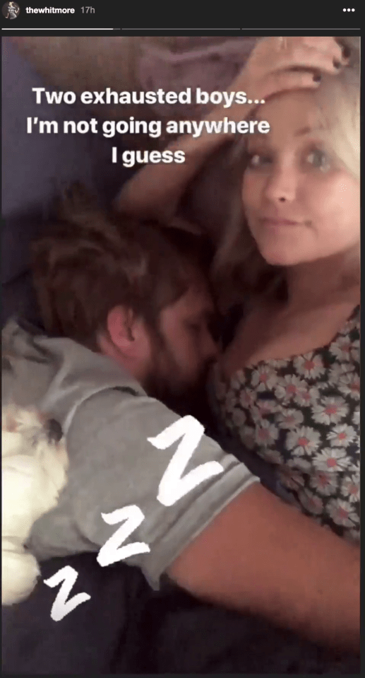  Laura shared a snap of boyfriend Iain asleep after returning from Love Island