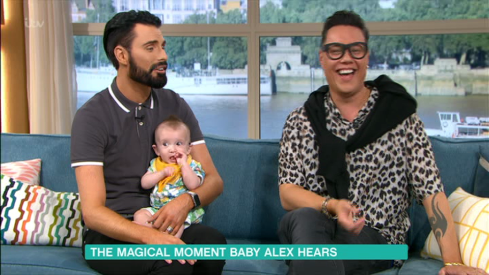  Rylan Clark Neal interviewed a mother about her baby on This Morning with Gok Wan