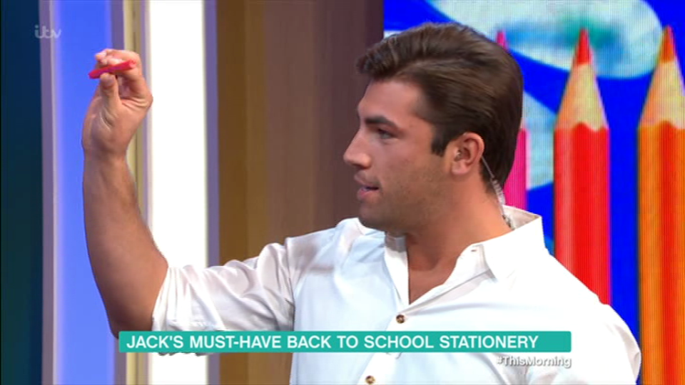  Jack showed he was still passionate about pens during a recent appearance on This Morning