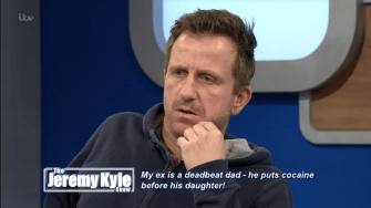  Jeremy Kyle Show viewers were horrified during today's recap episode, when dad Mickey said he loves cocaine more than his children