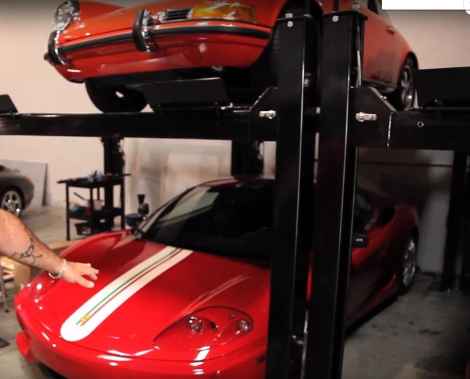  The warehouse contains a number of Ferraris