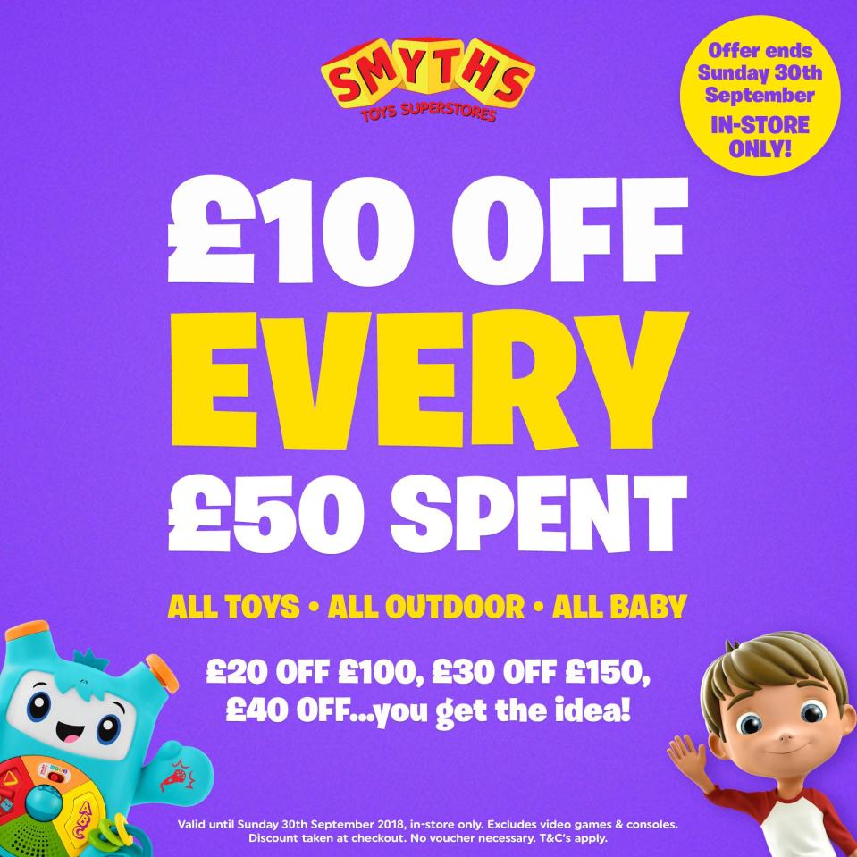 Smyths Toys offer