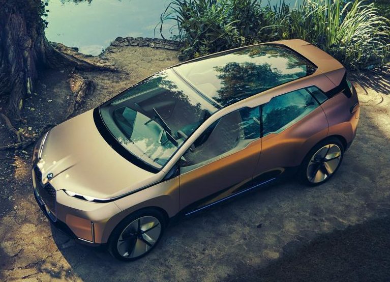 The iNext features a panoramic roof and suicide doors