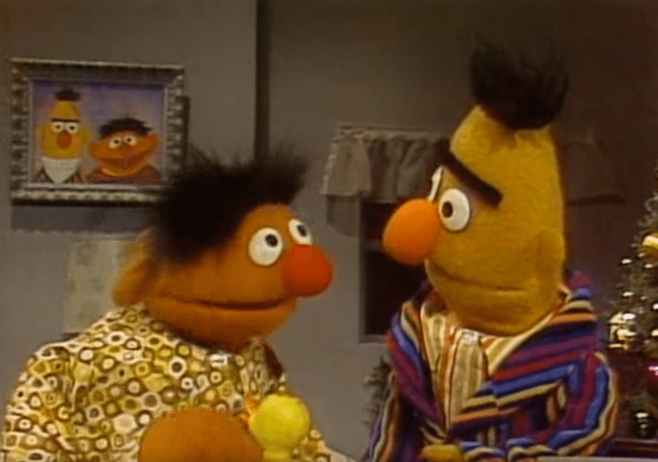 Bert and Ernie got each other the perfect gifts at Christmas