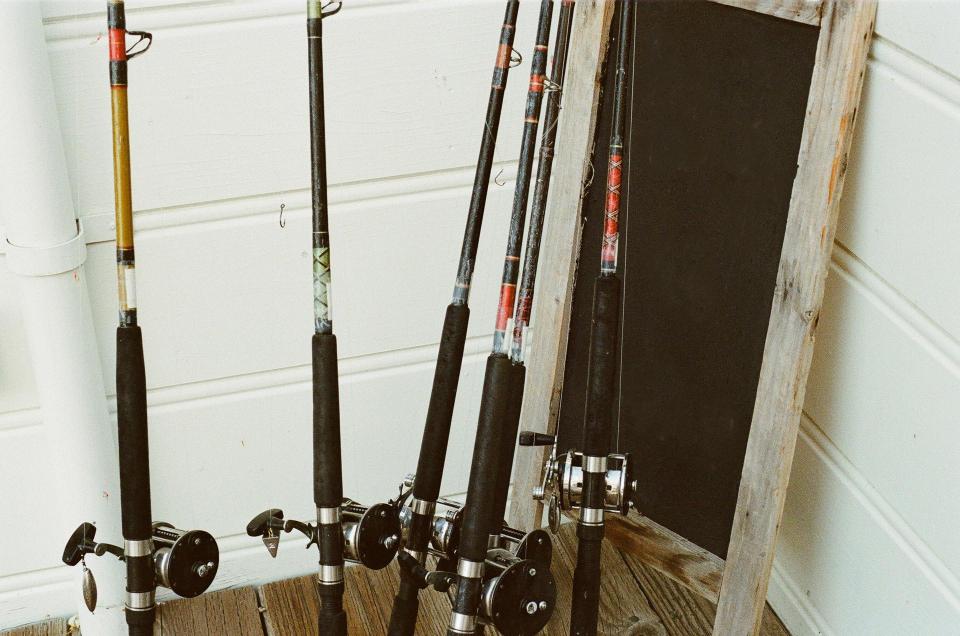 Fishing rods complete with their tackle were a common find