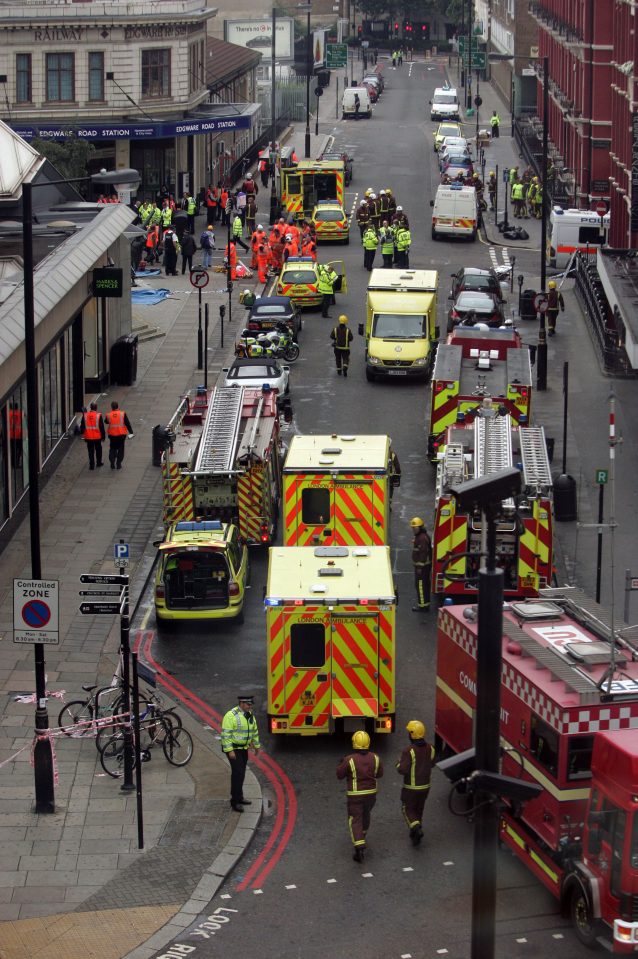  The scene at Edgware Road following the attack on July 7, 2005