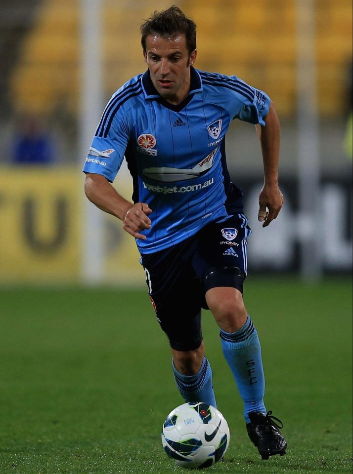  Alessandro Del Piero spent two seasons at Sydney FC