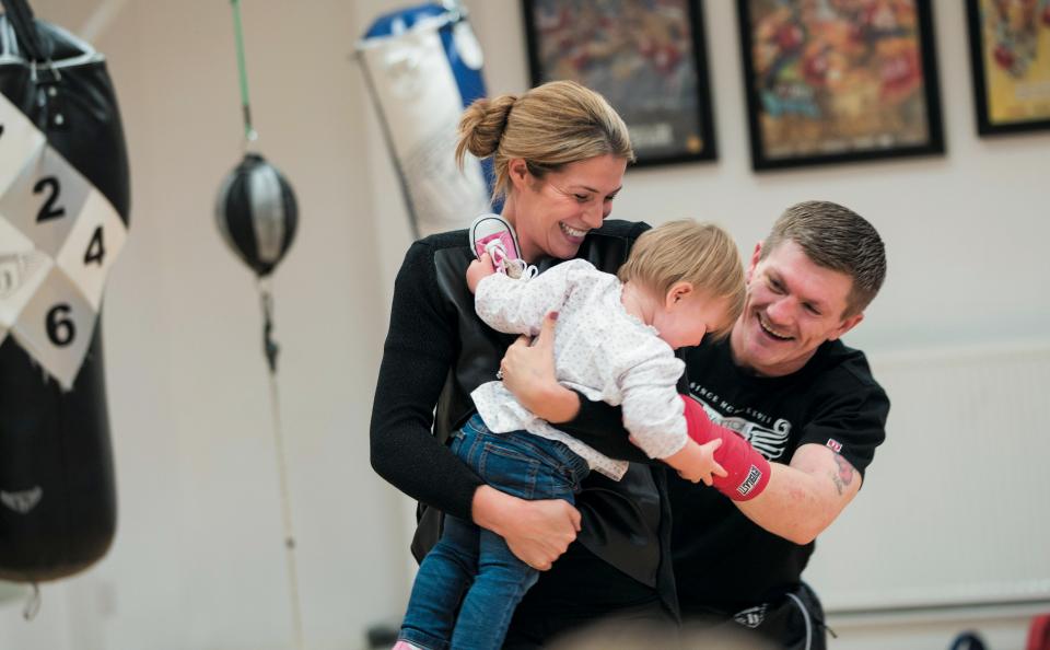  Hatton with former girlfriend Jenny and daughter Millie