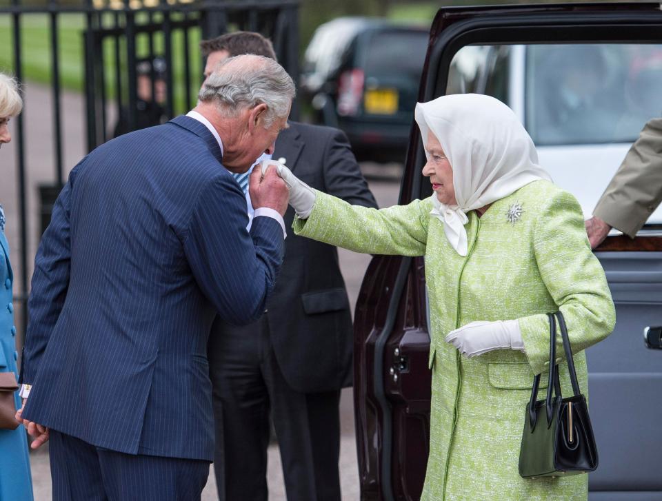  The Queen may be making a speech as a tribute to her beloved son