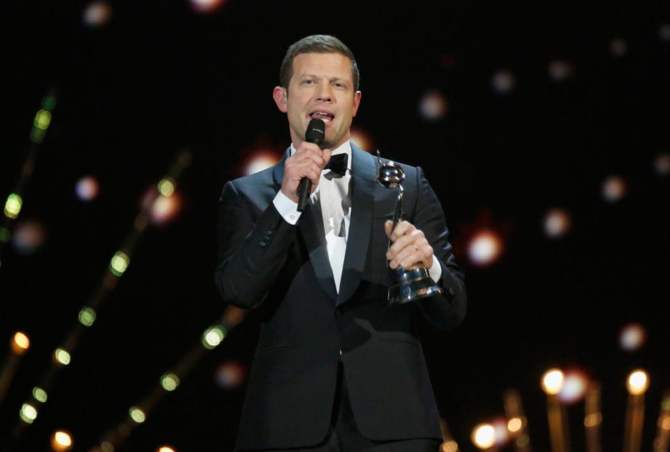  Dermot,. who's hosting resume included The Brits, jokingly admits he doesn't think he'll be the new Question Time presenter