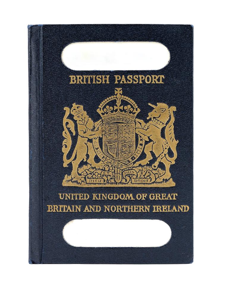  A British blue passport from 1952 - a symbol of UK sovereignty