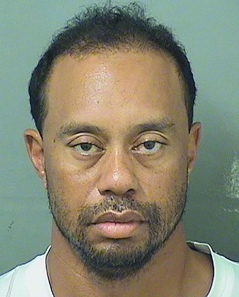  Tiger Woods was arrested on suspicion of DUI in Florida in May 2017