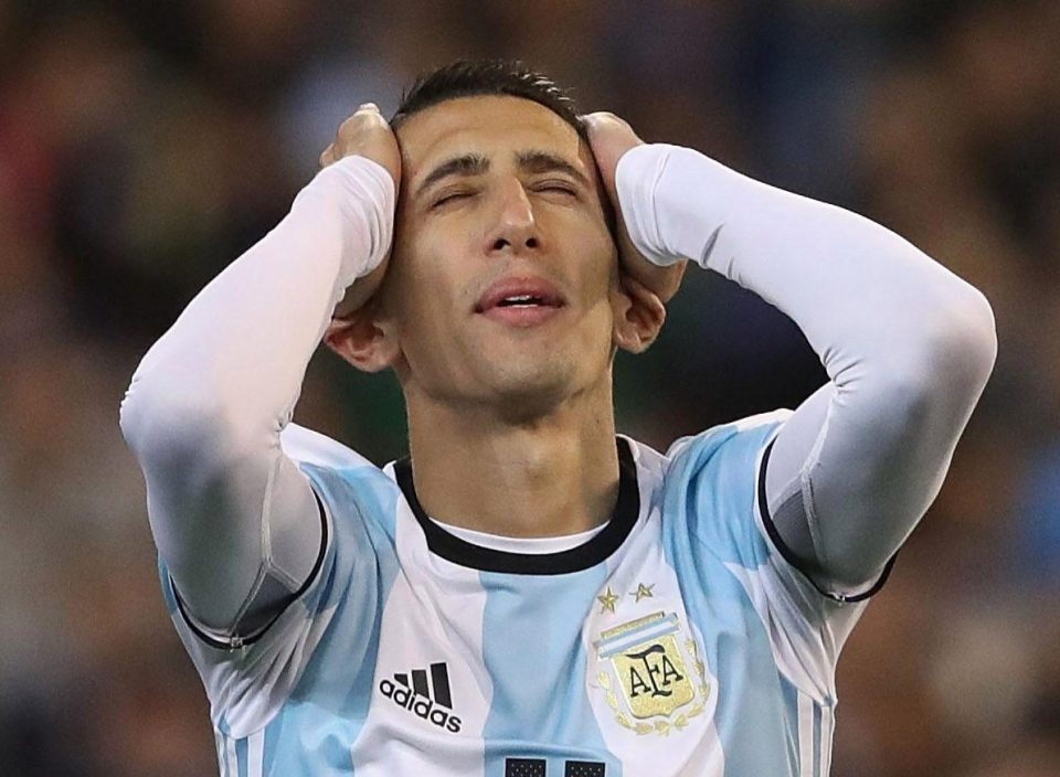  Angel Di Maria's poor display in the World Cup has cost him his place in the national team