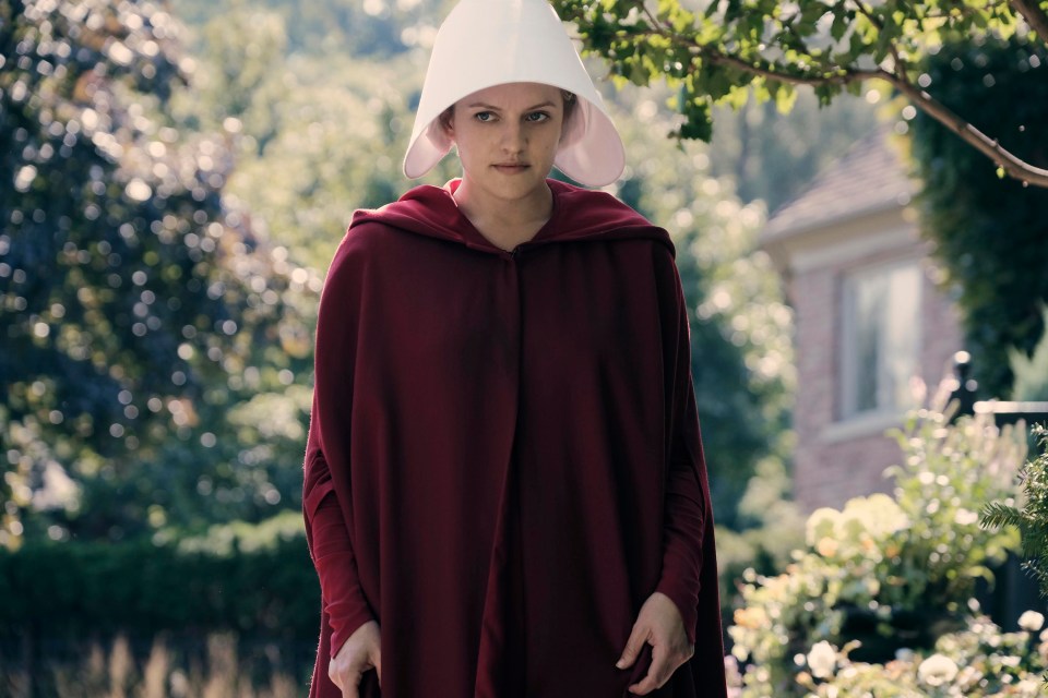 Elizabeth Moss stars as Offred in the show