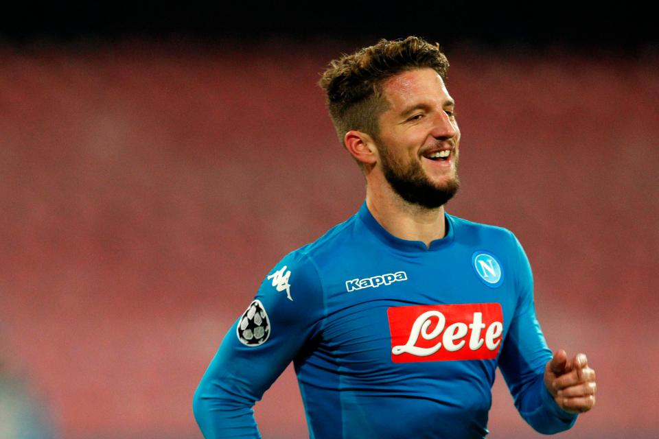  Dries Mertens and his Napoli team-mates may have to travel 160 miles from the west coast to the east coast