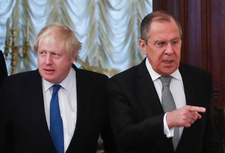  Mr Johnson said his biggest mistake as Foreign Secretary was trying to re-set relations with the Russian foreign minister Sergei Lavrov