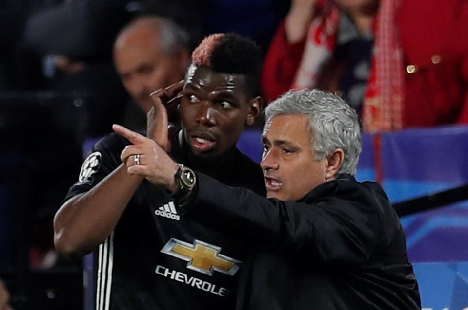  Pogba was dropped for the Champions League last-16 clash against Sevilla - although he came on after 20 minutes