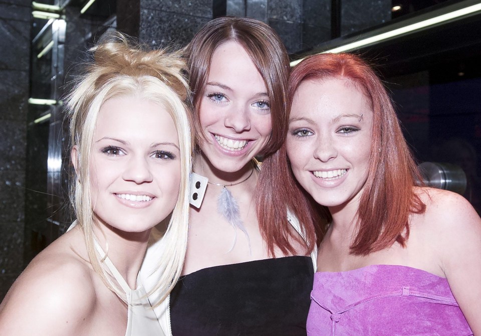 Kerry Katona with Natasha Hamilton and Liz McClarnon