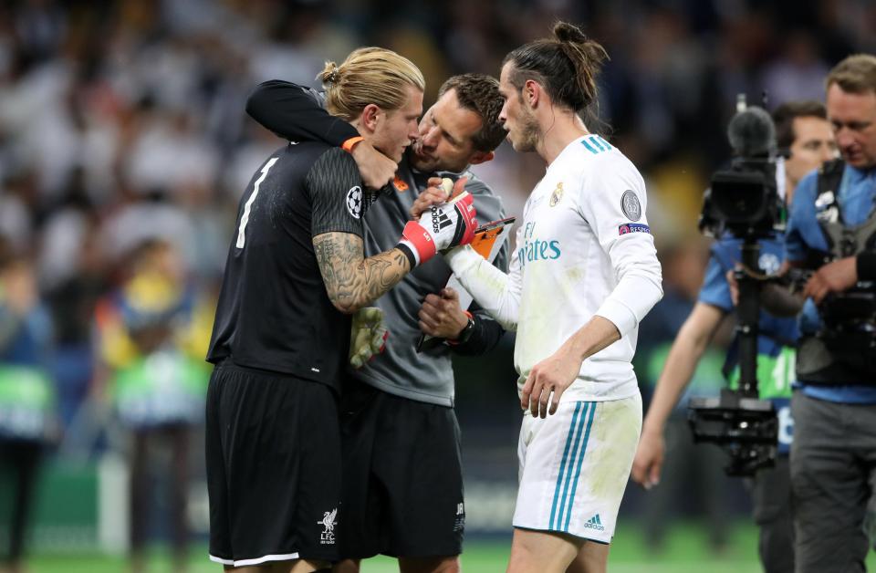  Gareth Bale told Loris Karius to 'keep your head up' after scoring past him in the Champions League final