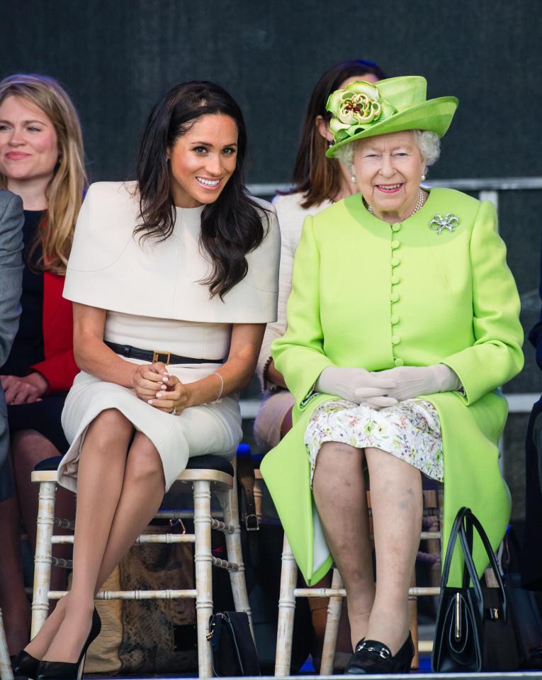  Her previous appearances have been with husband Prince Harry, Kate Middleton, and the Queen