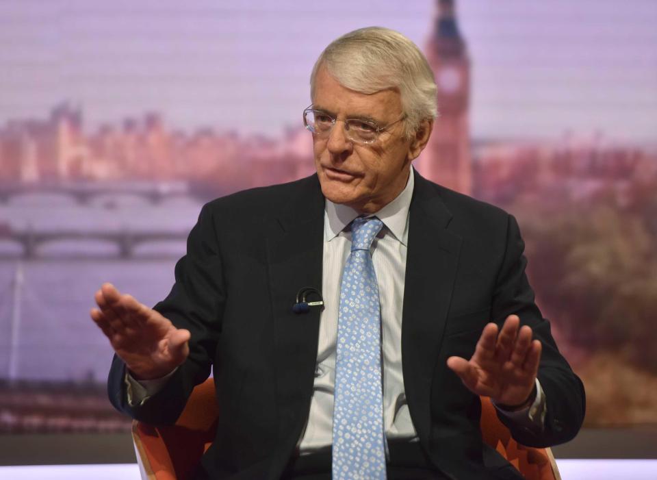  Miliband will be joined on stage by former PM Sir John Major