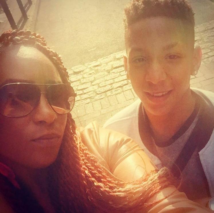  Keisha McLeod, pictured with son Corey, says a gang who claim responsibility for his killing posted a mocking song online