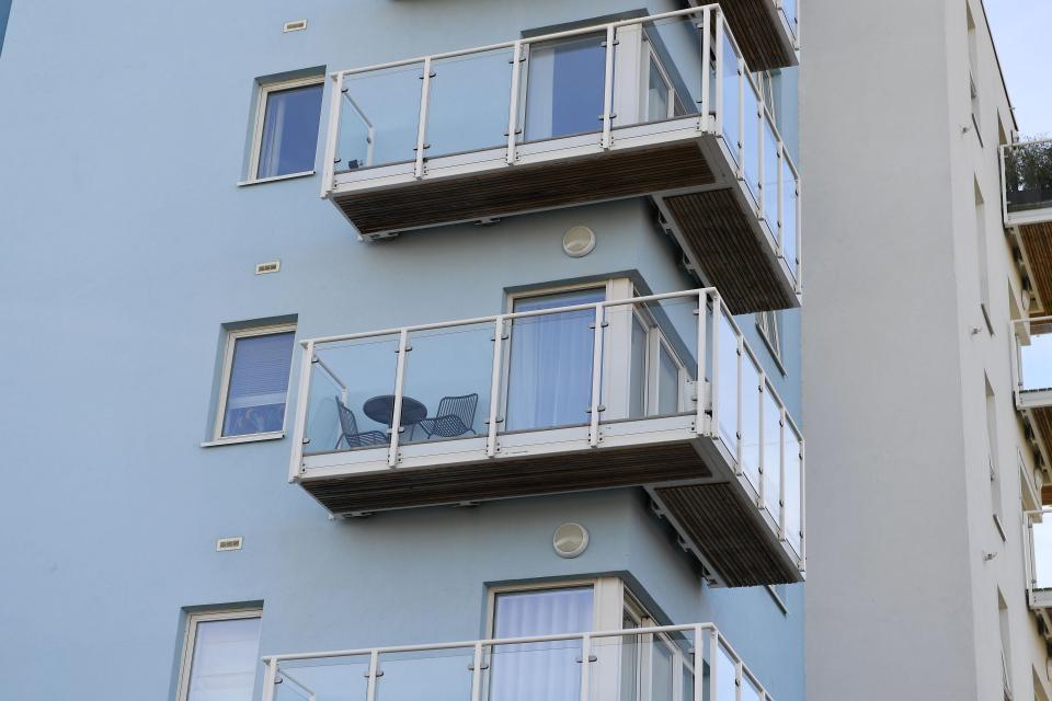  The block of flats is built on an old "eyesore" estate in Penarth