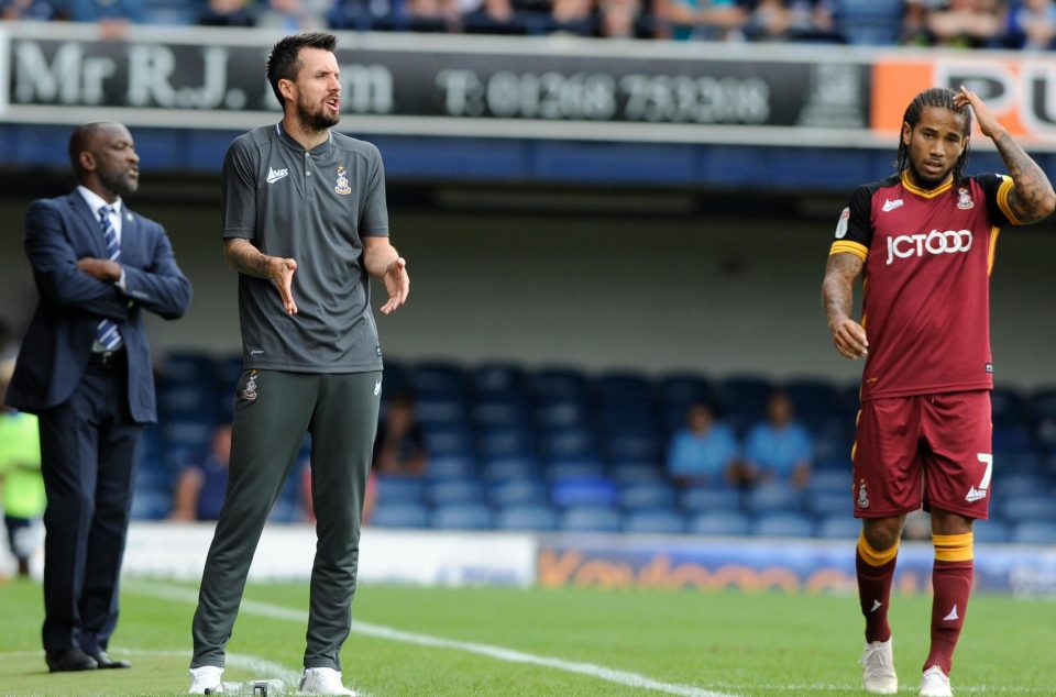  Bradford have struggled this season and lost to 10-man Fleetwood