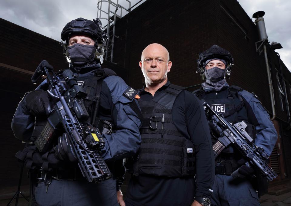  The TV hardman Joins a gun cops raid on an unassuming property in a quiet suburban street in ­Birmingham