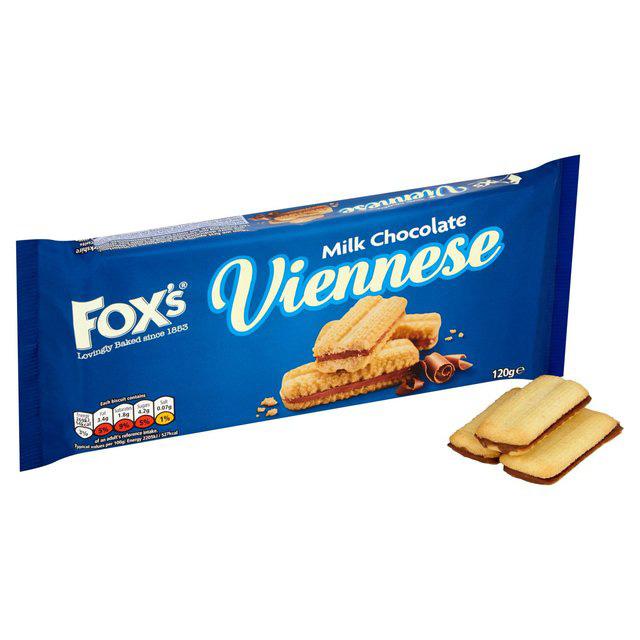  Get TWO Milk Chocolate Viennese biscuits 120g for £1.50