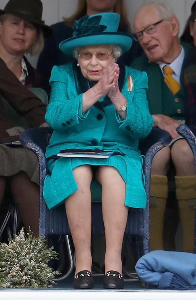  The Queen joined 15,000 spectators as they cheered on competitors