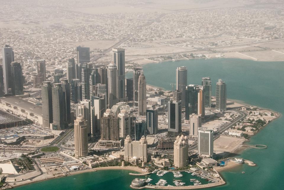  The capital city of Doha is on a peninsula that could end up becoming an island