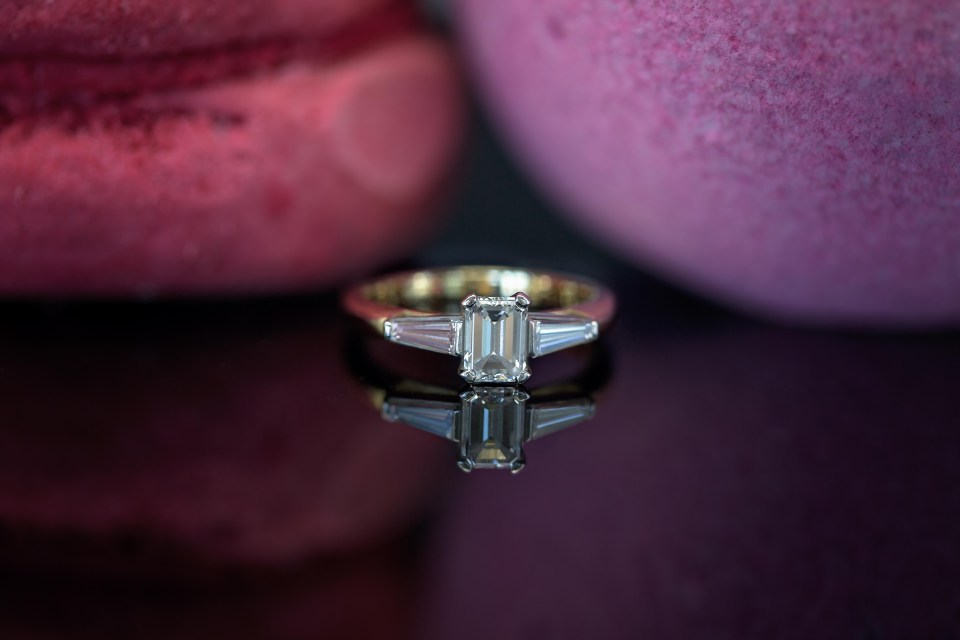 The baguette ring originated in the Art Deco era of the 1920s