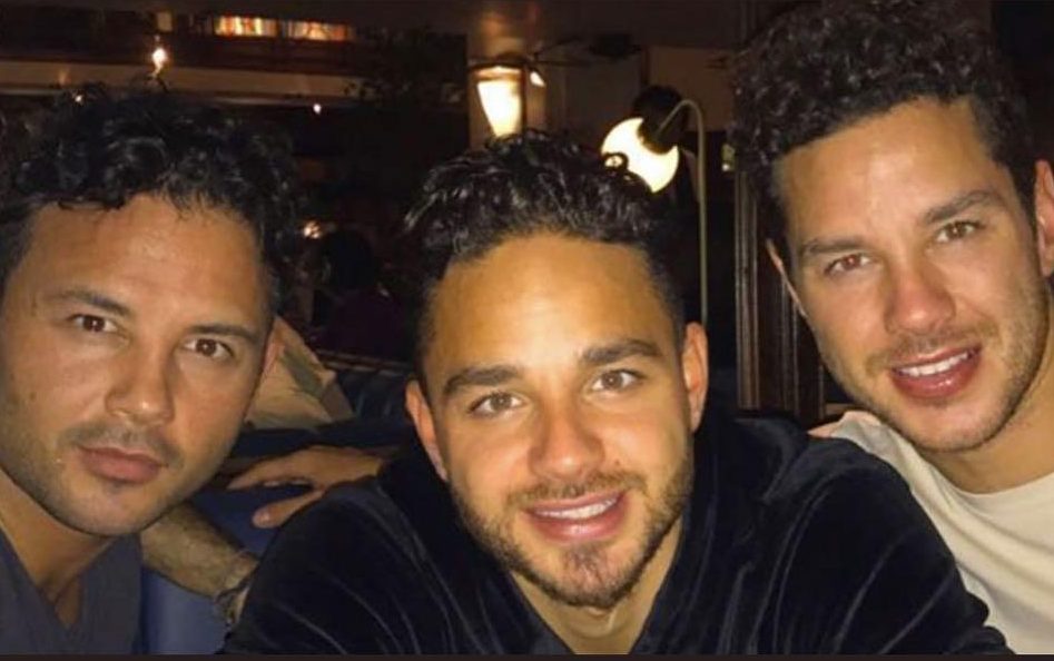  Adam and Scott (left) have continued to support their brother on social media throughout the drama