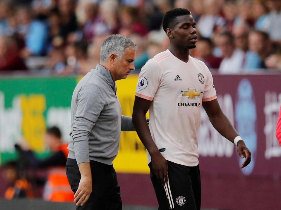  Mourinho was annoyed after the Burnely game when Pogba got in a chauffeur-driven Rolls-Royce rather than the team bus