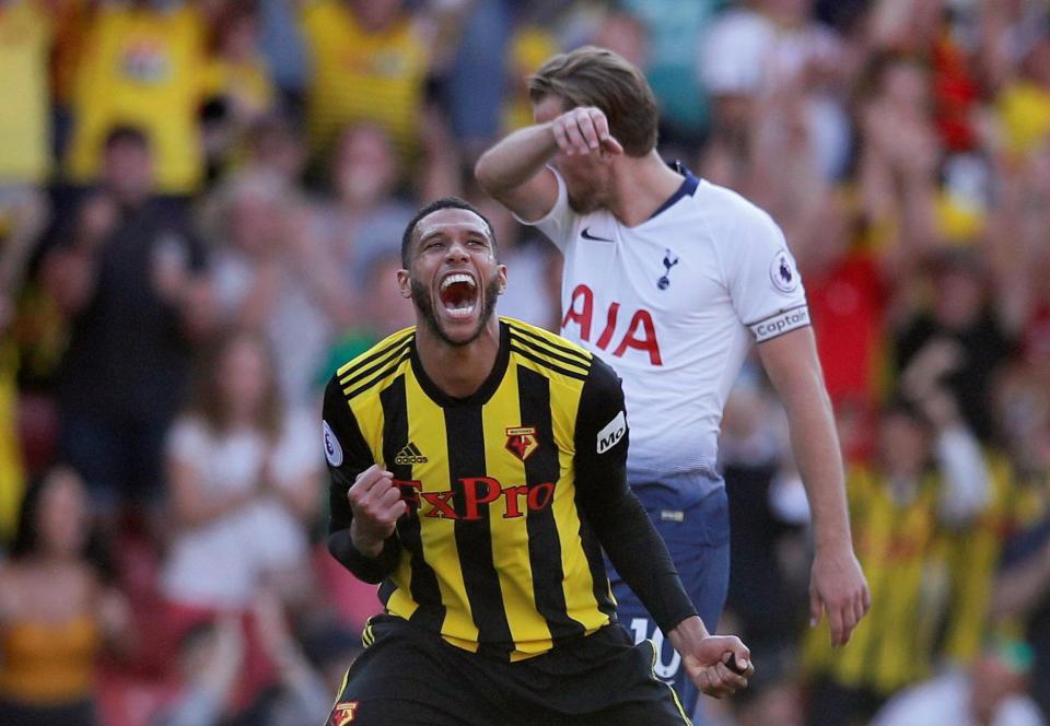 Watford beat Tottenham 2-1 to maintain their 100 per cent start to the season