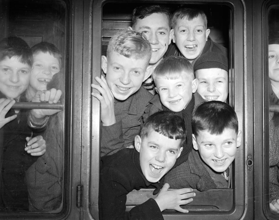  Boys on their way to learn farming in New South Wales