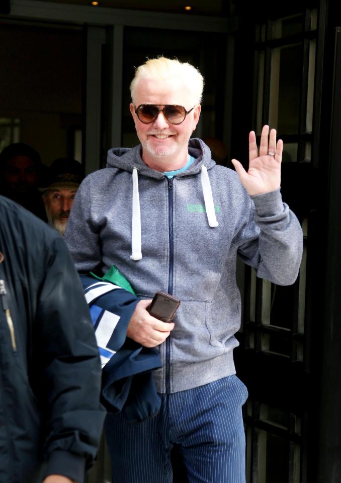  Chris Evans, pictured leaving the BBC this morning, will join rivals Virgin next year