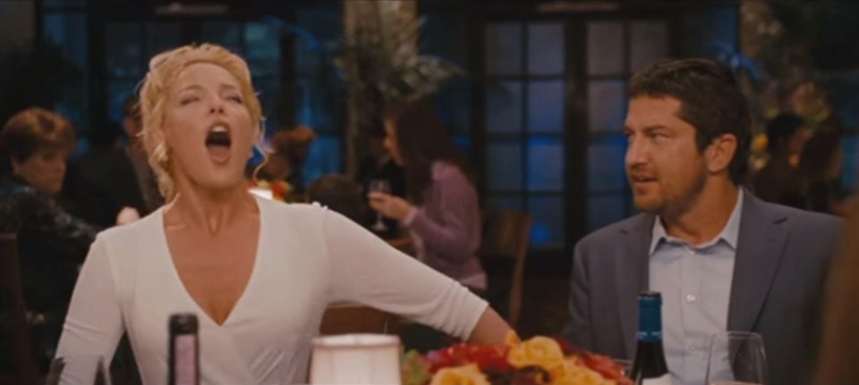 Katherine Heigl had a very public orgasm in rom com The Ugly Truth