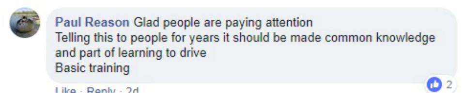  Paul Reason pointed out that many people are unaware of the danger involved in staying in a car at the side of the motorway