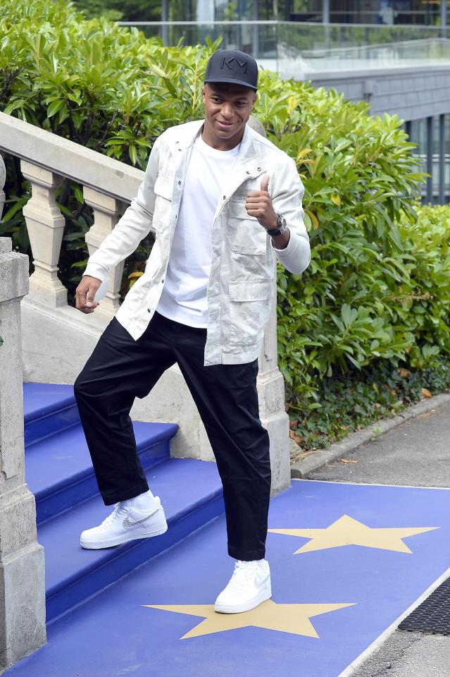 Kylian Mbappe oozed style in his simple, yet effective, look for the get together