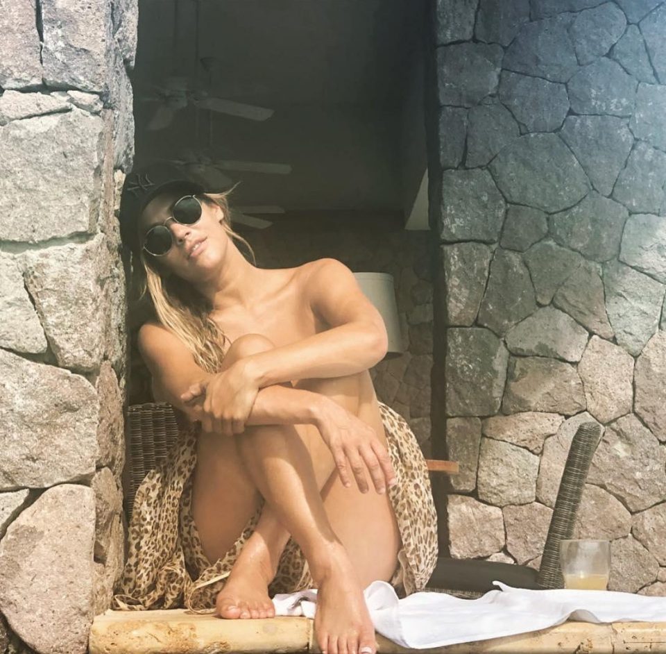  Caroline Flack obviously wanted an all-over tan as she stripped off