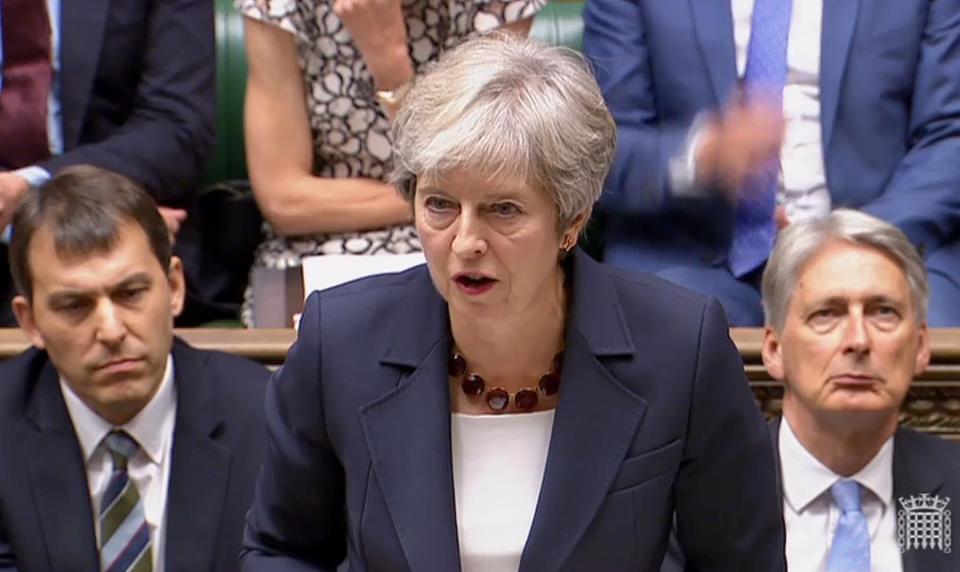  In an address to MPs, Prime Minister Theresa May claimed the suspects are officers from Russia's military intelligence service the GRU