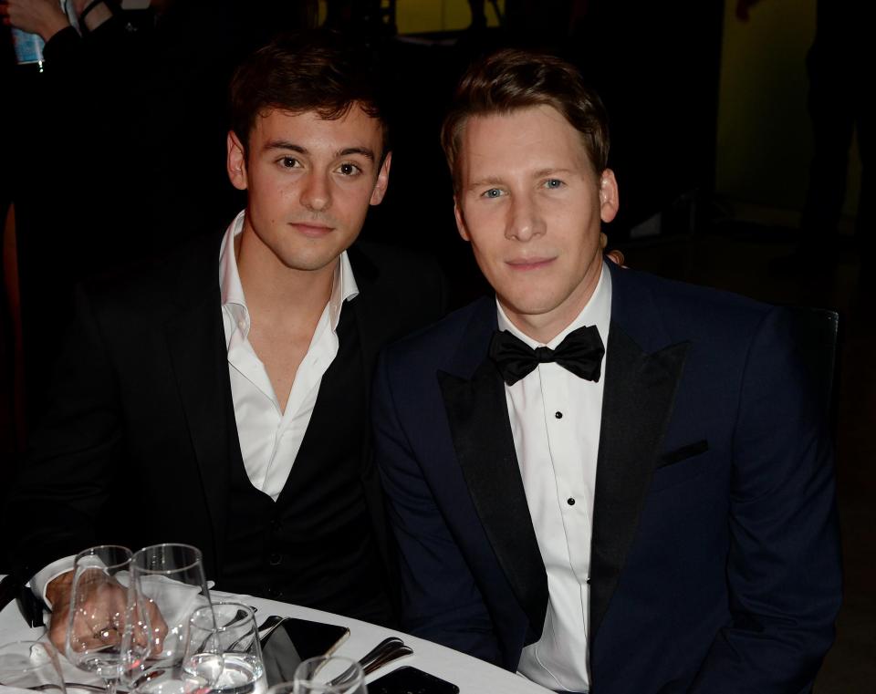  Tom Daley and his husband Dustin Lance Black enjoyed a rare night out since becoming parents