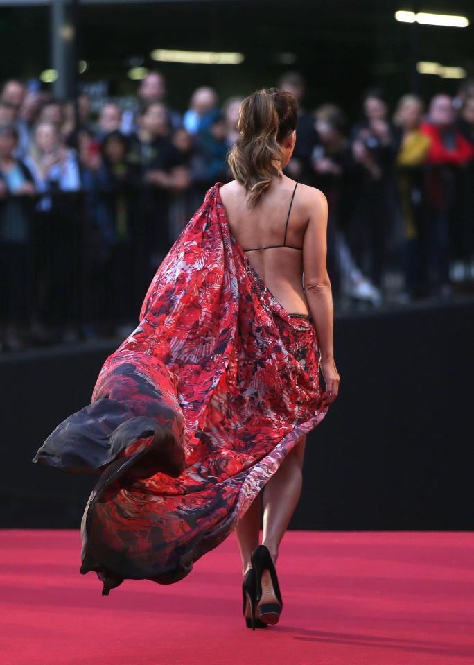  Her sensational gown turned heads as she arrived at the Tate Modern