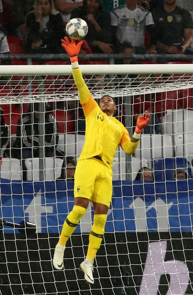  Paris Saint-Germain's Alphonse Areola is deputising in goal for France in Lloris's absence